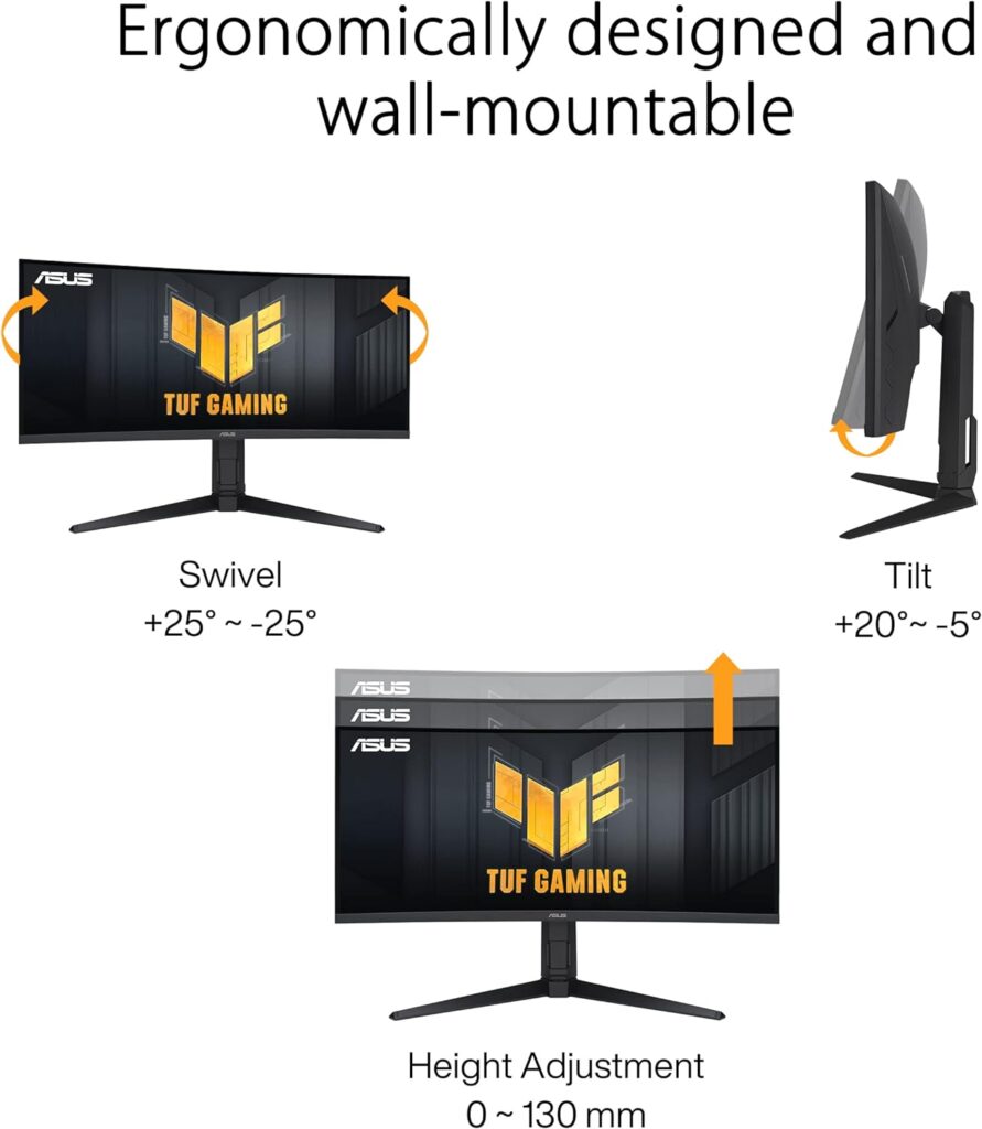 ASUS TUF Gaming VG34VQL3A - Ergonomie