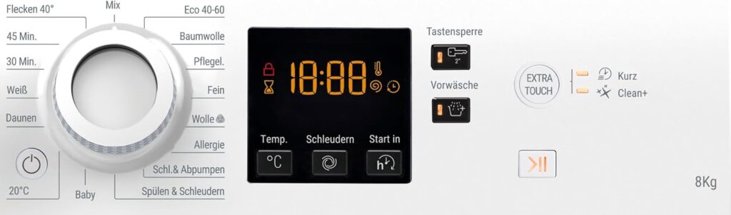 Bauknecht WAM 814 A Test - Display