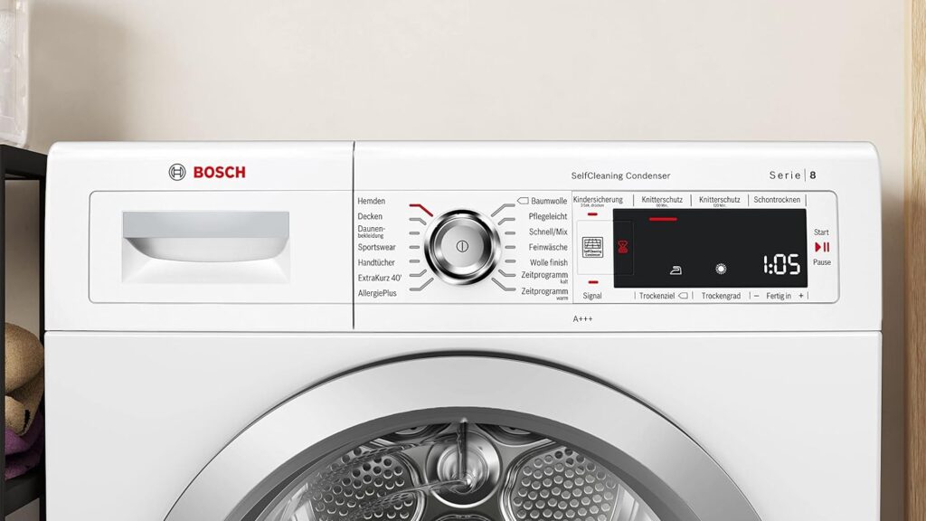 Bosch WTW875W0 Test - Display