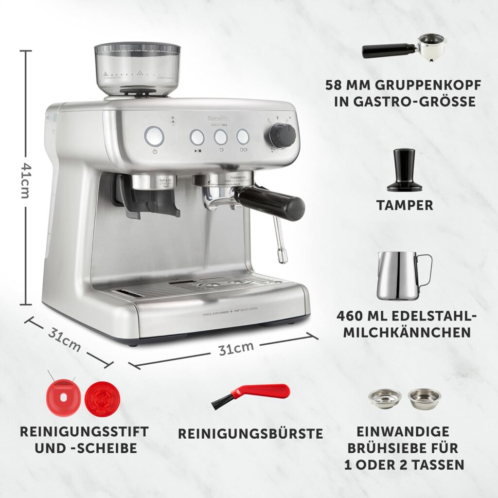 Breville Barista Max Test - Ausstattung