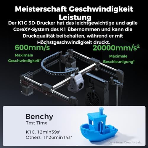 Creality K1C Test - Geschwindigkeit