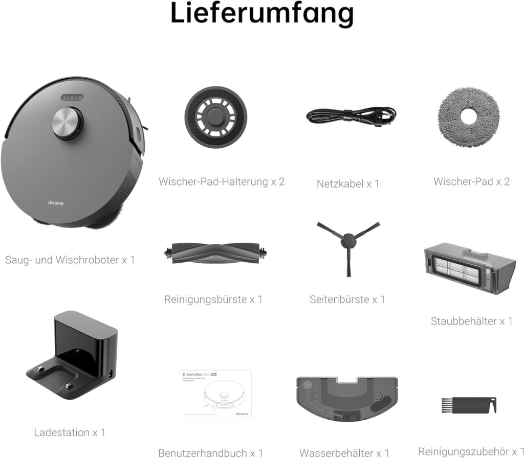 Dreame L10s Pro Test - Lieferumfang