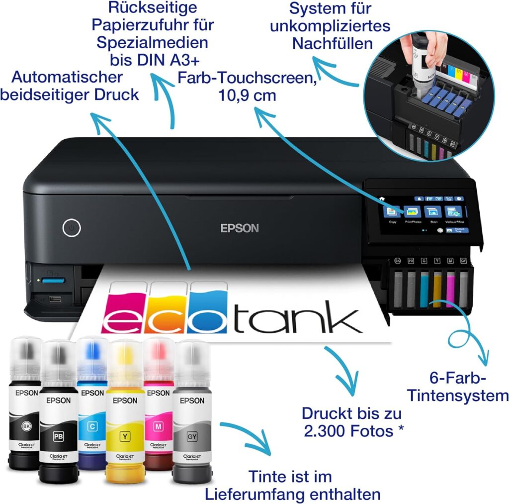 Epson EcoTank ET-8550 Test - Ausstattung