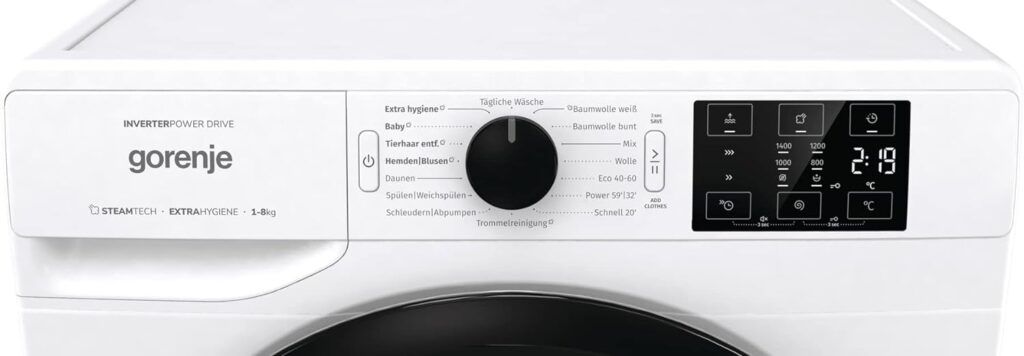 Gorenje WAM84AP Test - Waschprogramme