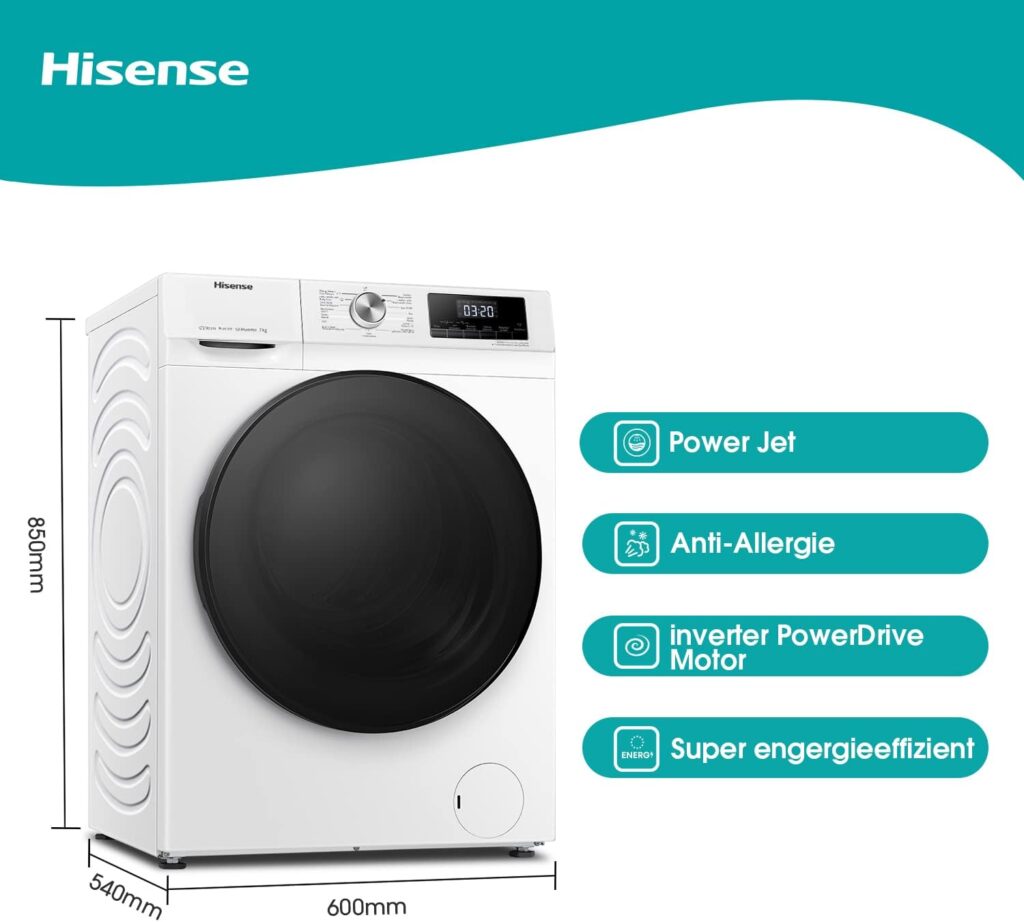 Hisense WFQA9014EVJM Test - Aussttattung