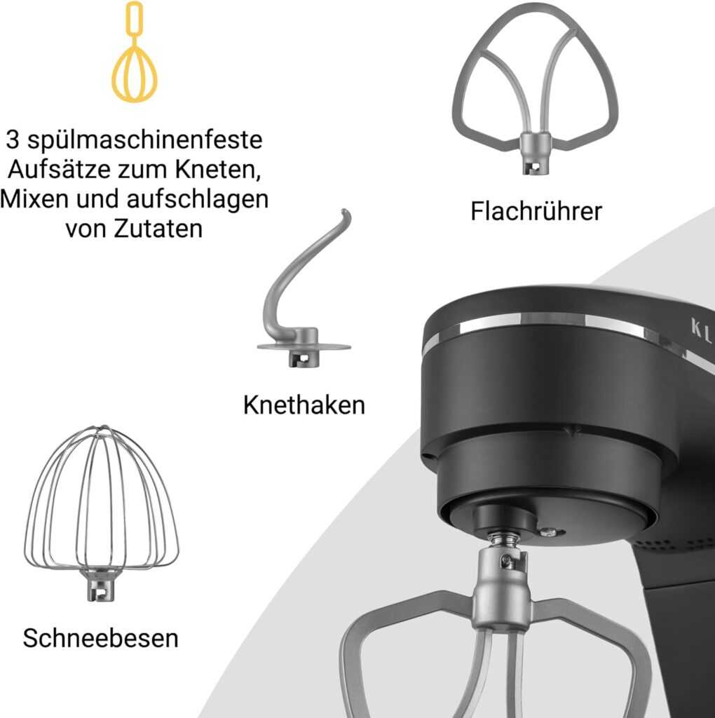 Klamer Küchenmaschine 1800W Test - Ausstattung