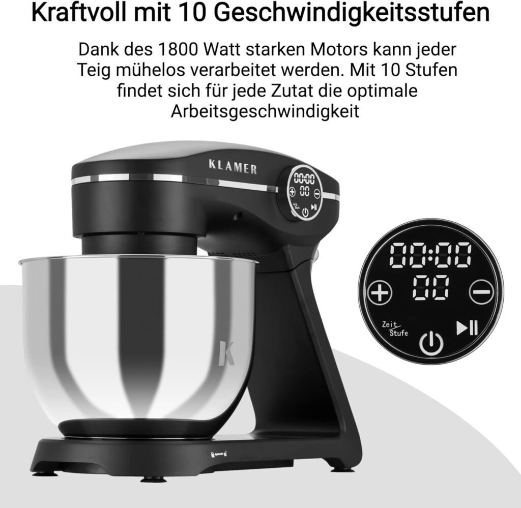 Klamer Küchenmaschine 1800W Test - Leistung