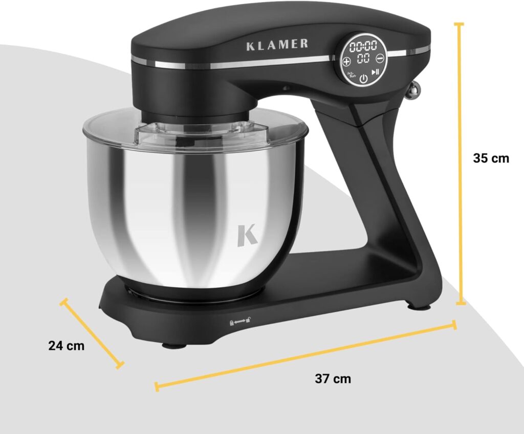 Klamer Küchenmaschine 1800W Test - Maße