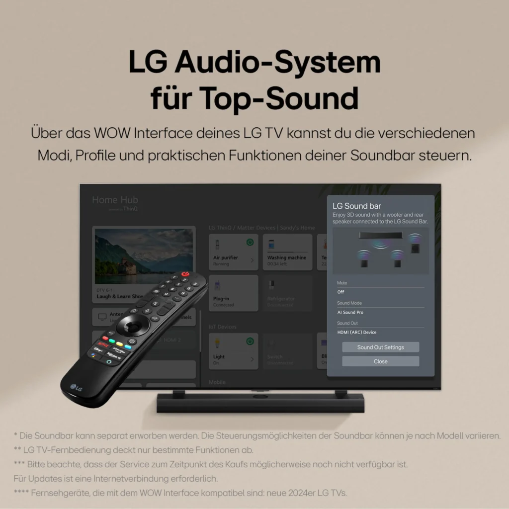 LG 55UT73006LA Test - Sound