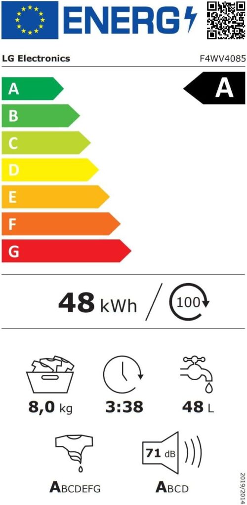 LG F4WV4085 Test - Energieeffizienz