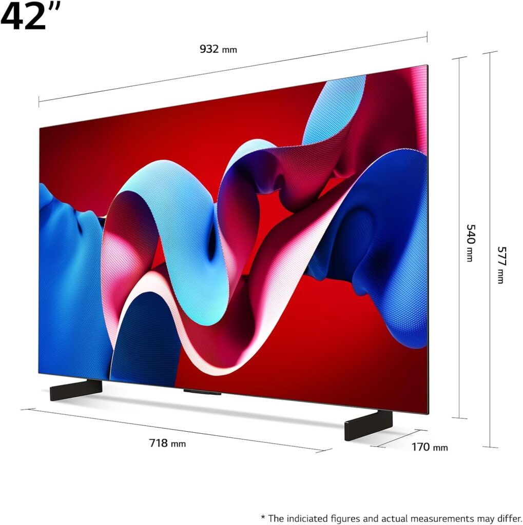 LG OLED42C47LA Test - Maße