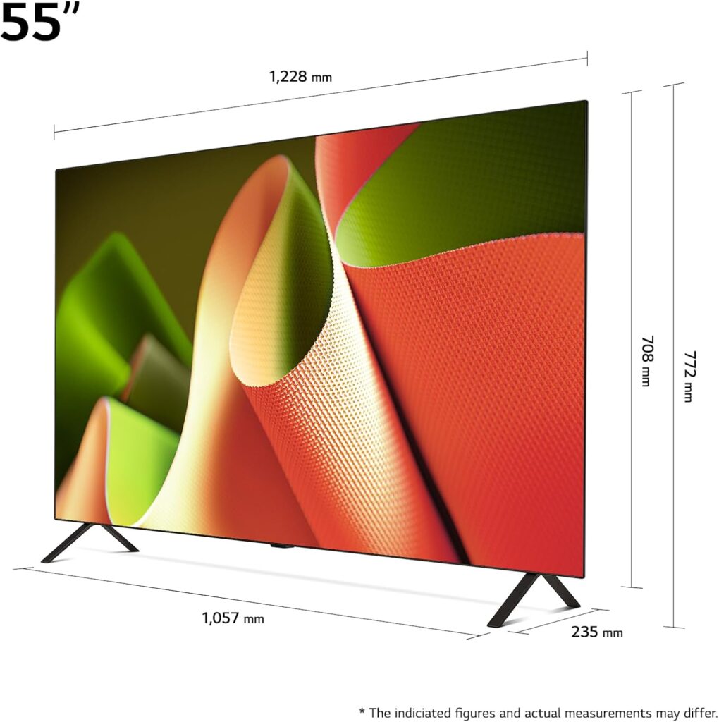 LG OLED55B49LA Test - Maße