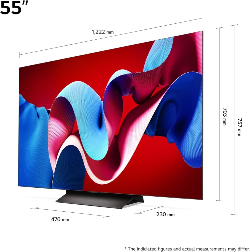 LG OLED55C47LA Test - Maße