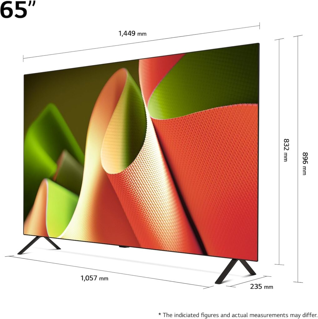 LG OLED65B49LA Test - Maße