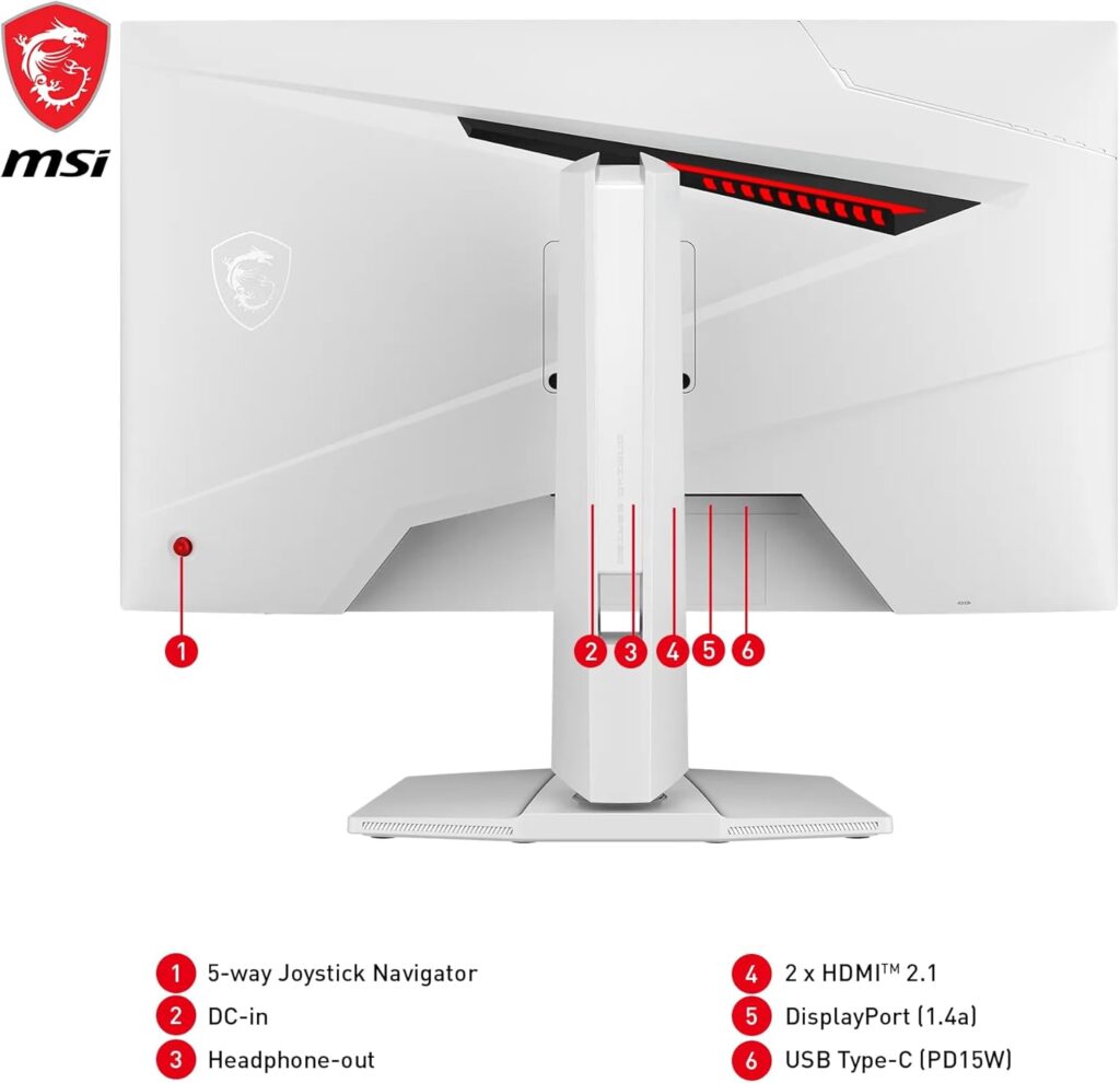 MSI MAG 274URFWDE Test - Anschlüsse