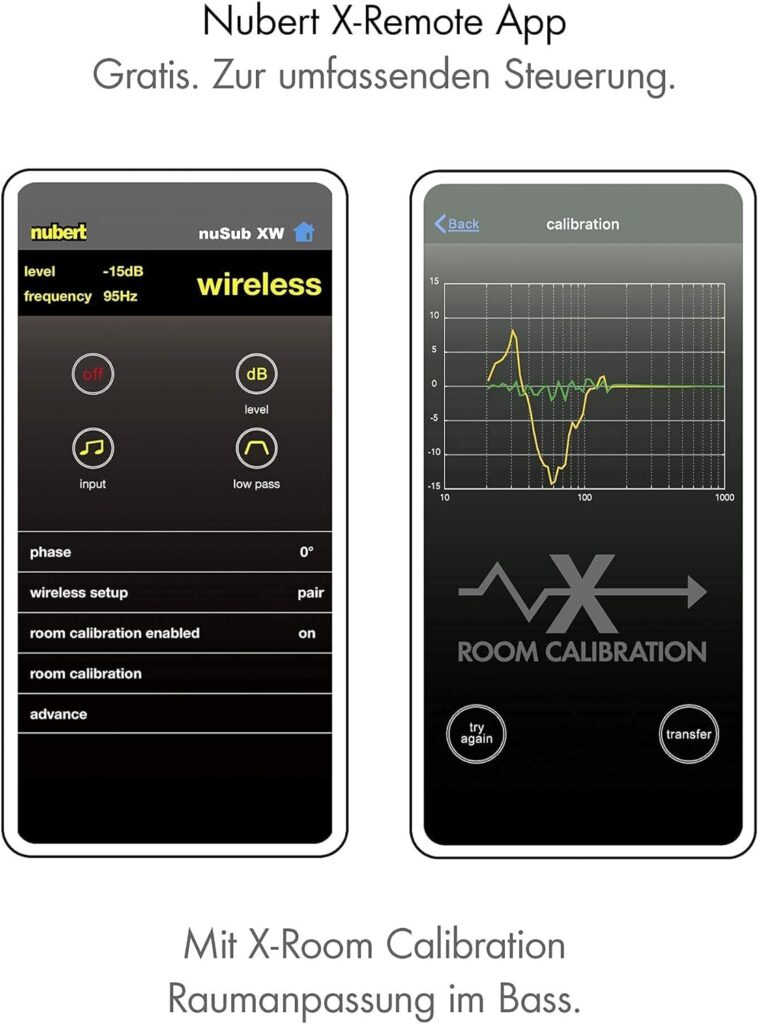 Nubert nuSub XW-1200 Test - App