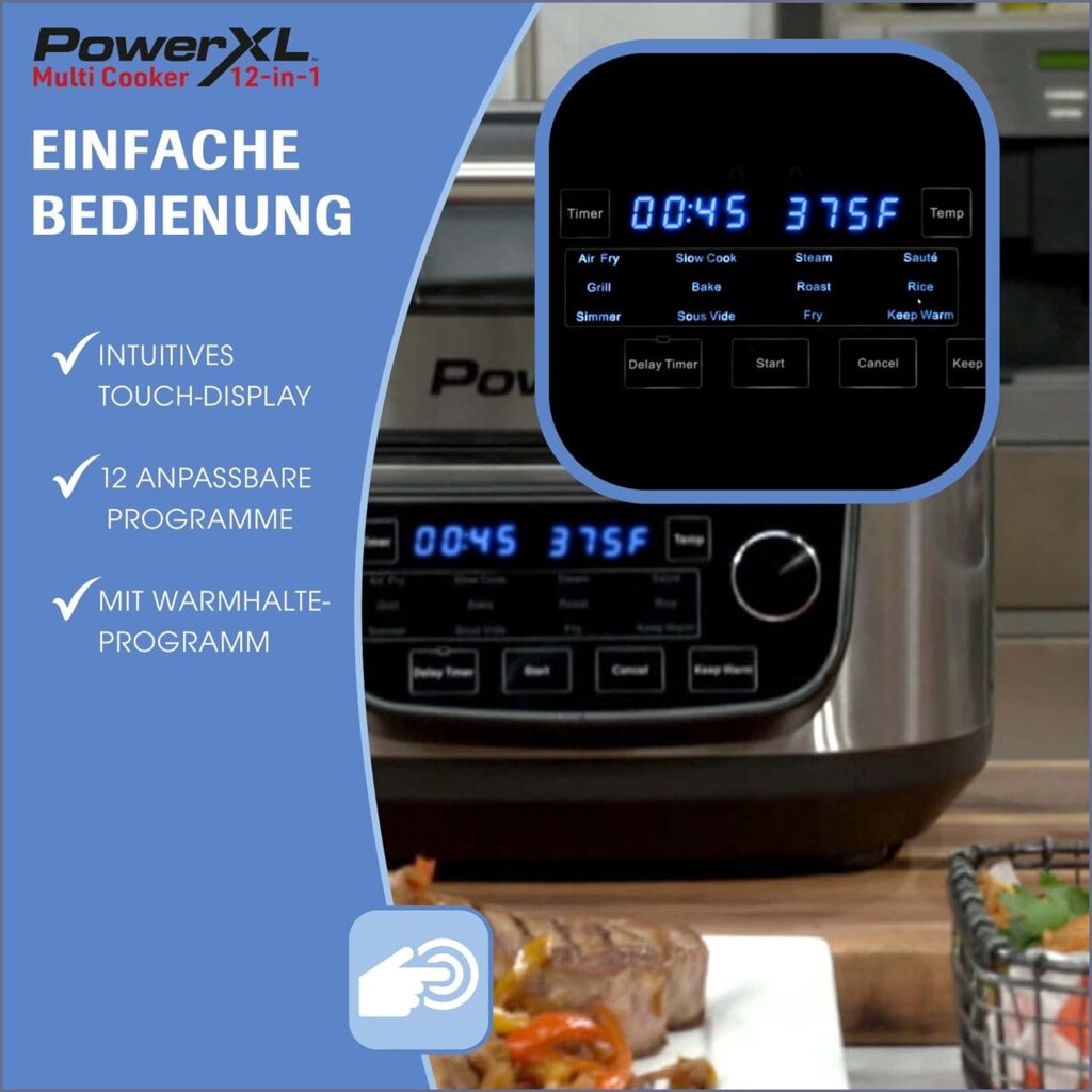 PowerXL MultiCooker 12in1 Multikocher Test - Bedienung