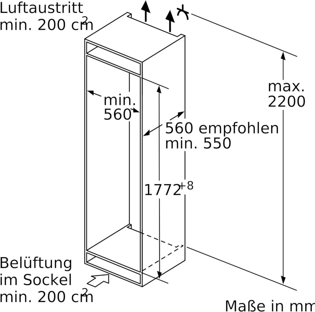 SIEMENS KI81RADE0 Test - Maße