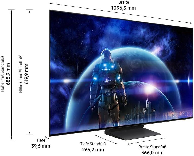 Samsung GQ48S90D Test - Maße