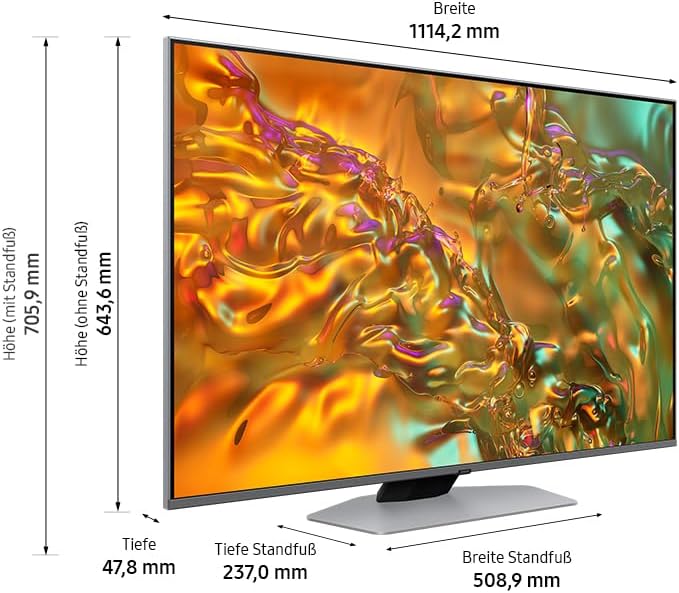 Samsung GQ50Q80D Test - Maße