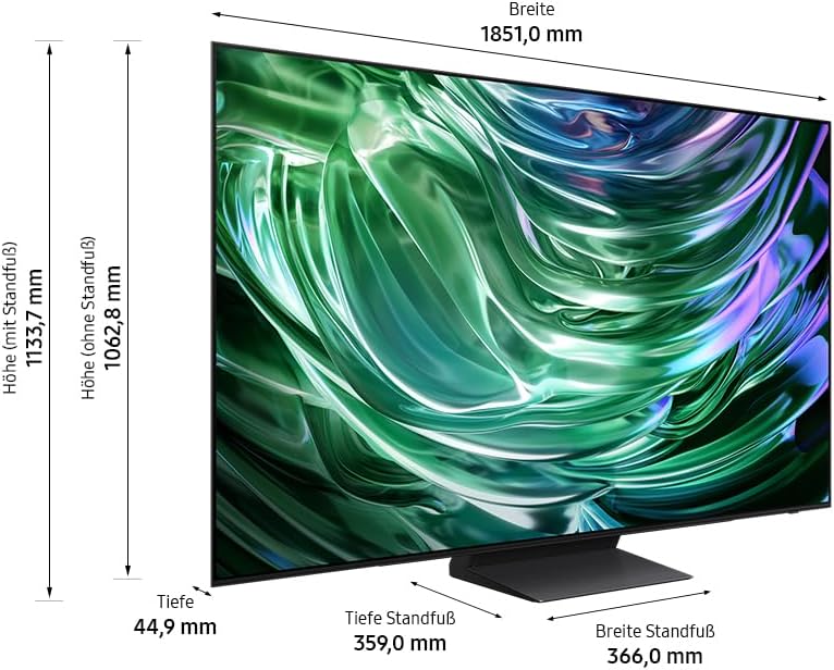 Samsung GQ83S90D Test - Maße