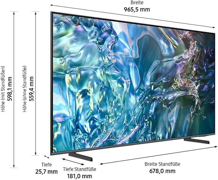 Samsung QE43Q64D Test - Maße