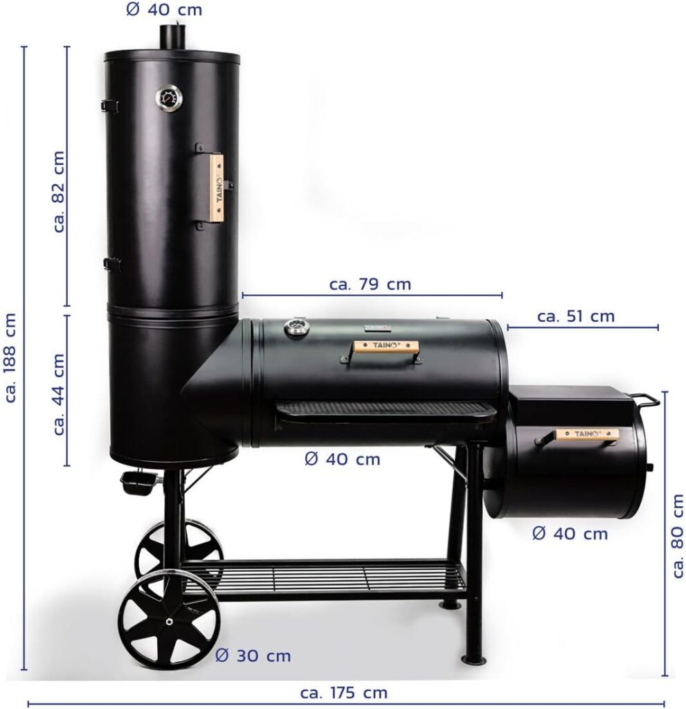 TAINO CHIEF Smoker Test - Maße