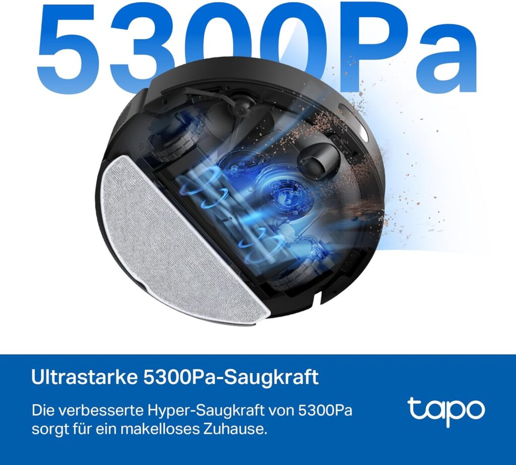 Tapo RV30 Max Plus Test - Saugkraft