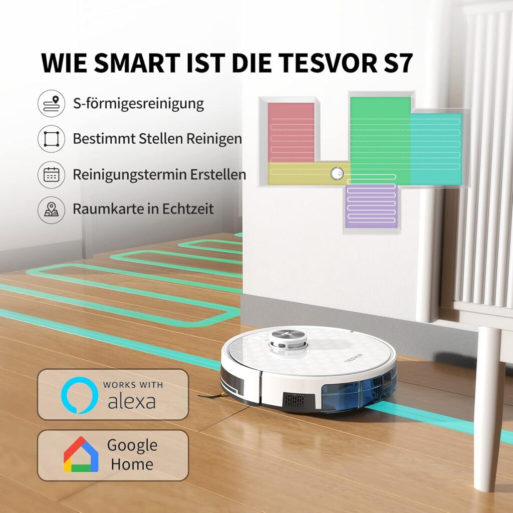 Tesvor S7 Pro Test - Bedienung