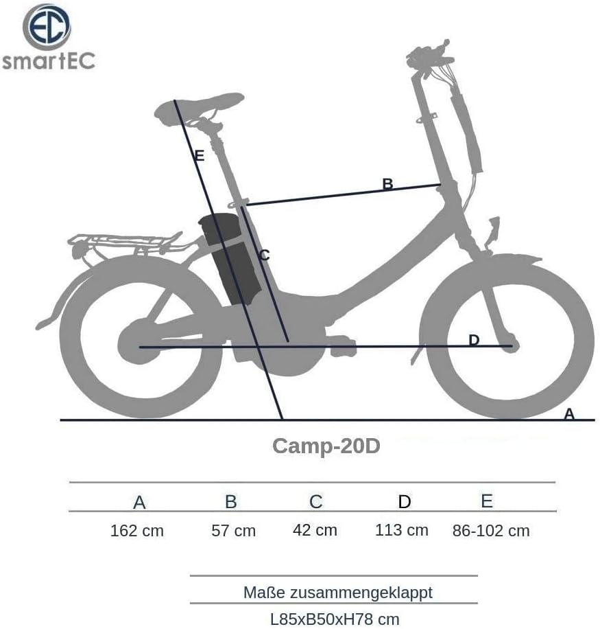 smartEC Camp-20D Test - Maße